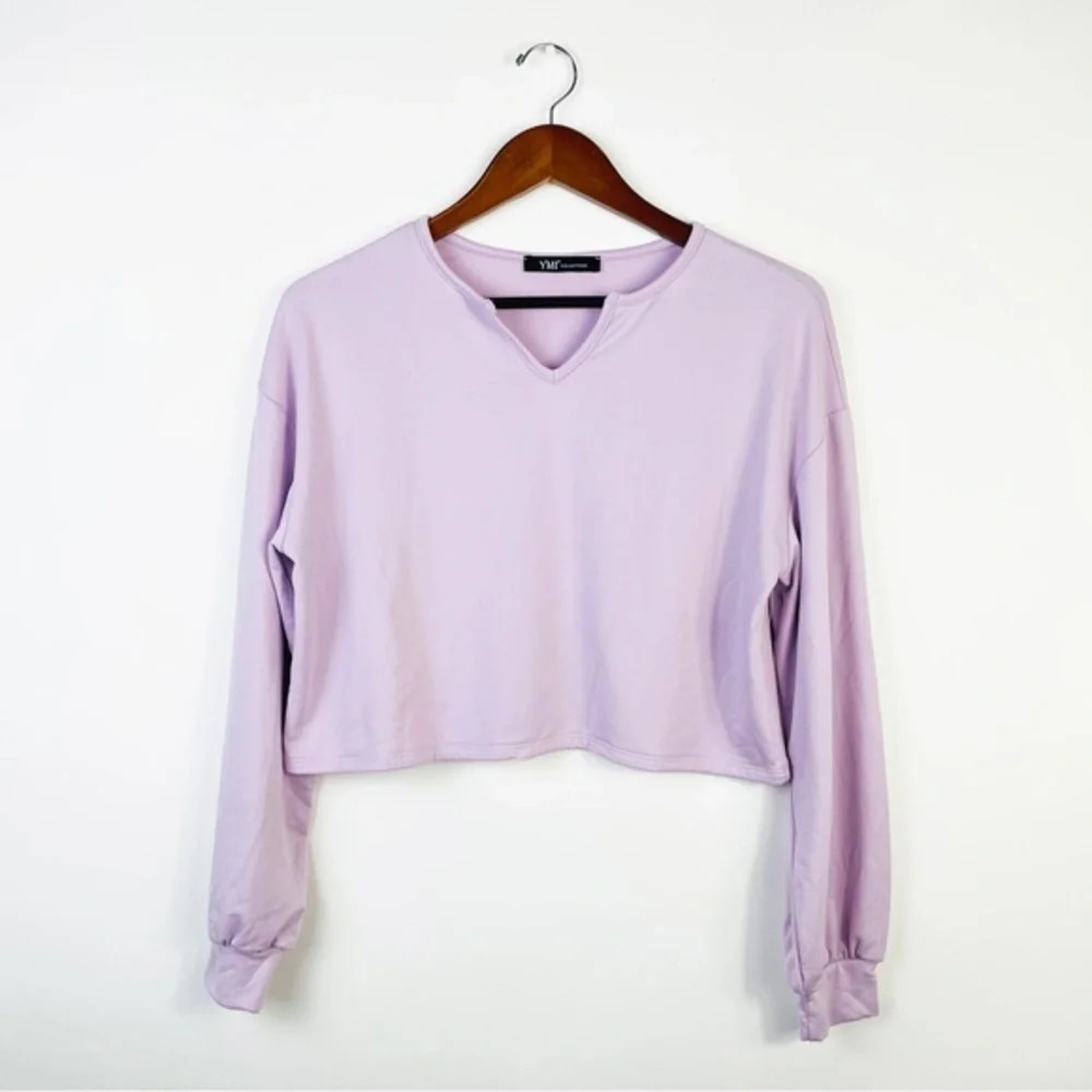 YMI COLLECTIONS Purple Fleece Loungewear Top
